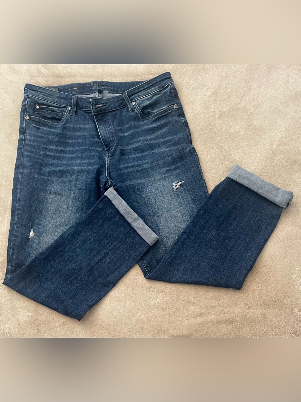 Kut from the Kloth Women's Dark Blue Boyfriend Jeans